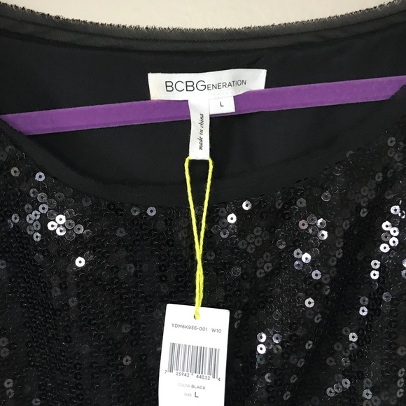 BCBGeneration black sequin dress - Picture 3 of 4
